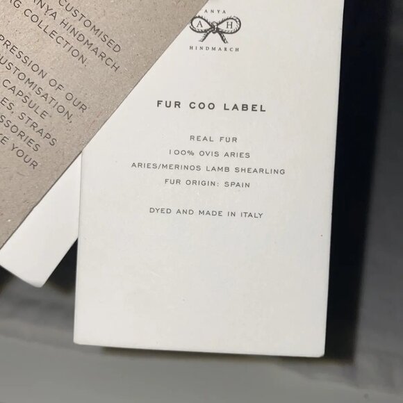 Anya Hindmarch Build A Bag Mini Leather with Fur, NWT - Picture 8 of 8